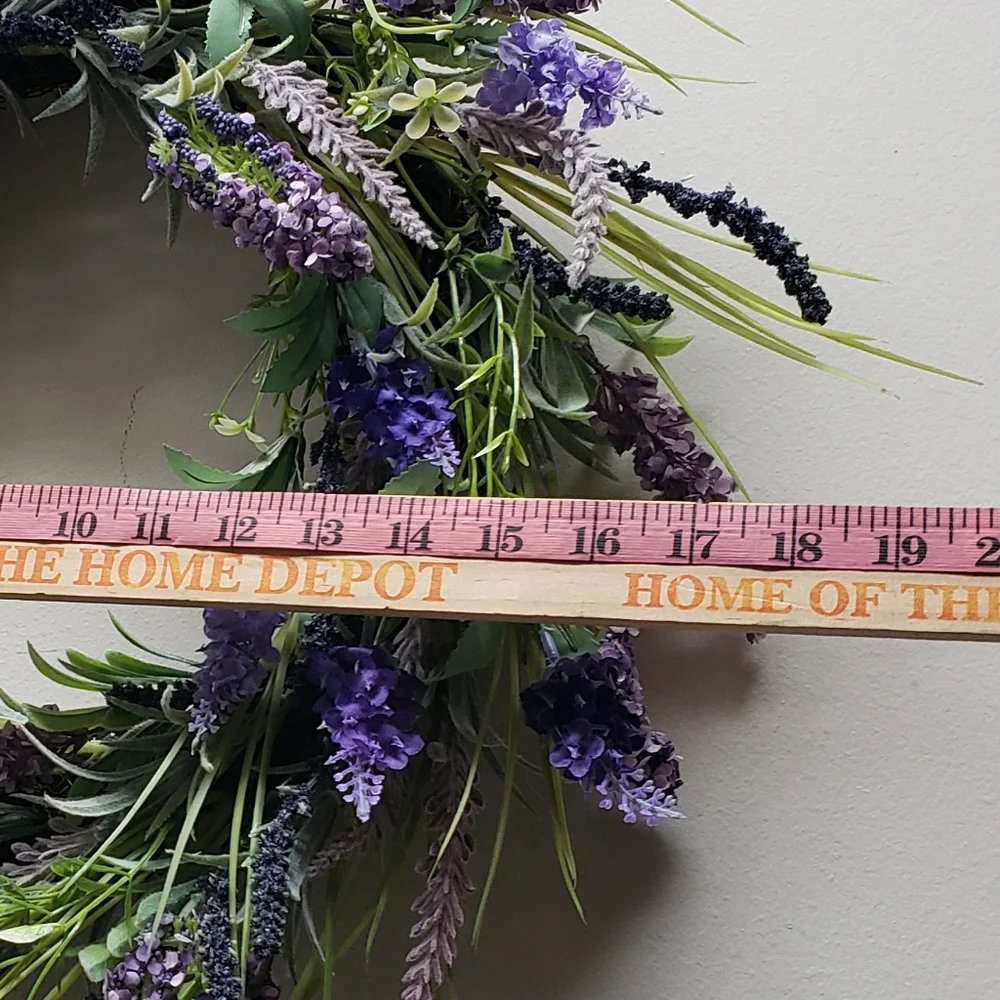 Lavender and Green Holiday Floral Wreath!